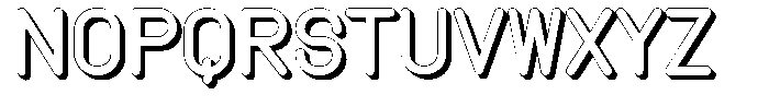 Amu Shadow Extra Bold Font UPPERCASE