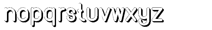 Amu Shadow Extra Bold Font LOWERCASE