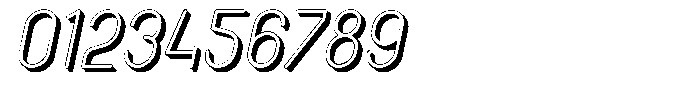 Amu Shadow Italic Font OTHER CHARS