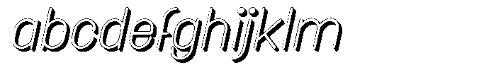 Amu Shadow Italic FONT