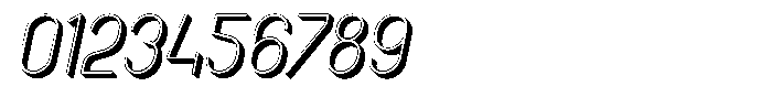Amu Shadow Light Italic Font OTHER CHARS