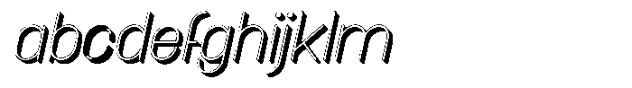 Amu Shadow Light Italic FONT