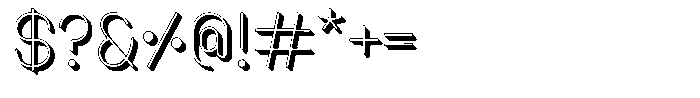 Amu Shadow Light Font OTHER CHARS