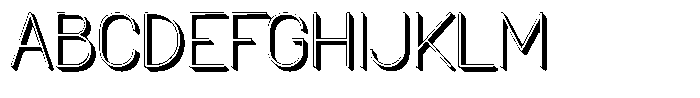Amu Shadow Light Font UPPERCASE