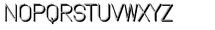 Amu Shadow Light Font UPPERCASE