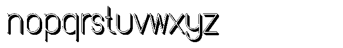 Amu Shadow Light Font LOWERCASE