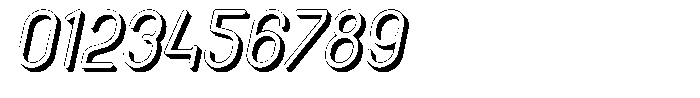 Amu Shadow Medium Italic Font OTHER CHARS