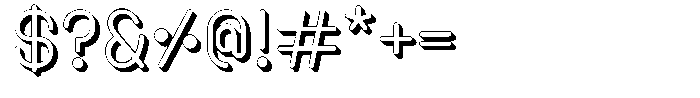 Amu Shadow Medium Font OTHER CHARS