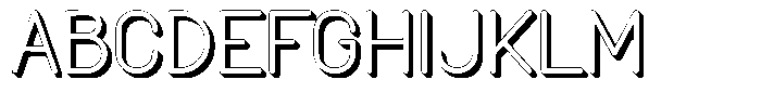 Amu Shadow Medium Font UPPERCASE