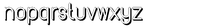 Amu Shadow Medium Font LOWERCASE