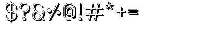 Amu Shadow Regular Font OTHER CHARS