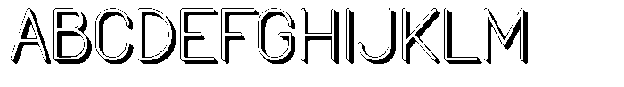 Amu Shadow Regular Font UPPERCASE