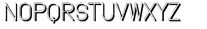 Amu Shadow Regular Font UPPERCASE