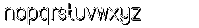 Amu Shadow Regular Font LOWERCASE