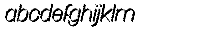 Amu Shadow Thin Italic FONT