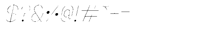 Amu Thin Italic Font OTHER CHARS