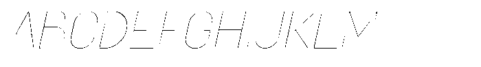 Amu Thin Italic Font UPPERCASE