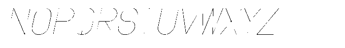 Amu Thin Italic Font UPPERCASE