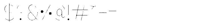 Amu Thin Font OTHER CHARS