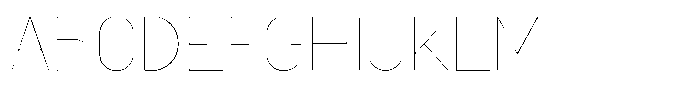 Amu Thin Font UPPERCASE