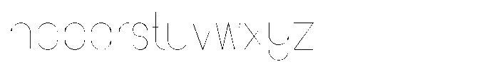 Amu Thin Font LOWERCASE