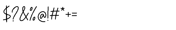 Amygost Regular Font OTHER CHARS