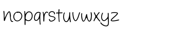 Amys Hand News Ink Font LOWERCASE