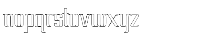 Amystik Contour Font LOWERCASE