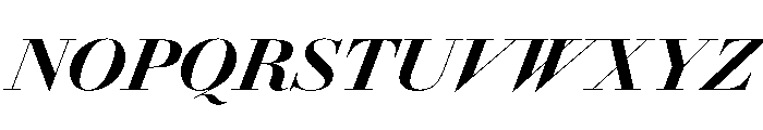 AmazoniaItalicVAR BlackContrastItalic Instance Font UPPERCASE