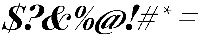 AmazoniaItalicVAR BlackItalic Instance Font OTHER CHARS