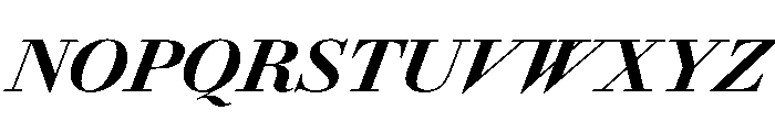 AmazoniaItalicVAR BlackItalic Instance Font UPPERCASE
