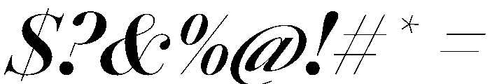 AmazoniaItalicVAR BoldContrastItalic Instance Font OTHER CHARS