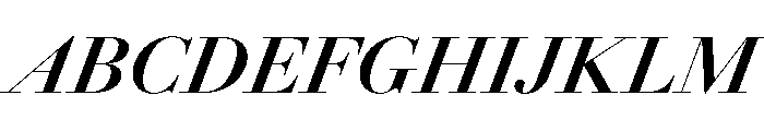 AmazoniaItalicVAR BoldContrastItalic Instance Font UPPERCASE