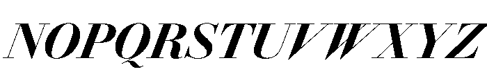 AmazoniaItalicVAR CondensedBlackContrastItalic Instance Font UPPERCASE