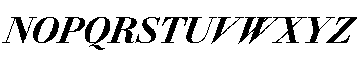 AmazoniaItalicVAR CondensedBlackItalic Instance Font UPPERCASE