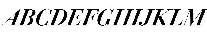 AmazoniaItalicVAR CondensedBoldContrastItalic Instance Font UPPERCASE