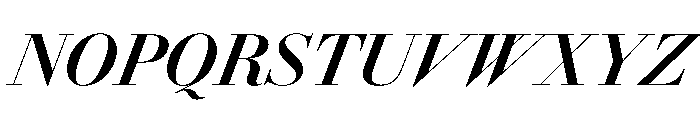 AmazoniaItalicVAR CondensedBoldContrastItalic Instance Font UPPERCASE