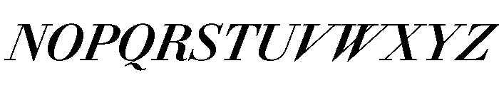 AmazoniaItalicVAR CondensedBoldItalic Instance Font UPPERCASE