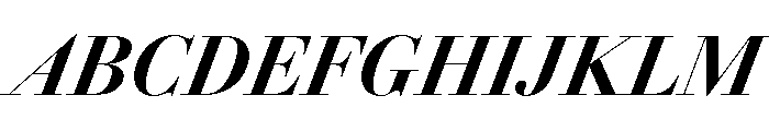 AmazoniaItalicVAR CondensedExtraBoldContrastItalic Instance Font UPPERCASE