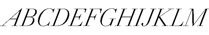 AmazoniaItalicVAR CondensedExtraLightContrastItalic Instance Font UPPERCASE