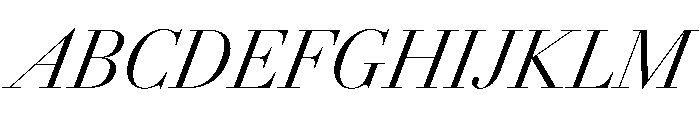 AmazoniaItalicVAR CondensedLightContrastItalic Instance Font UPPERCASE