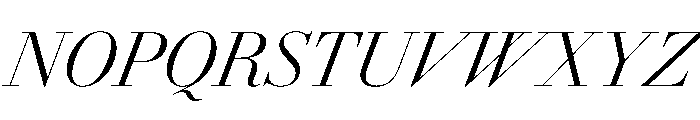 AmazoniaItalicVAR CondensedLightContrastItalic Instance Font UPPERCASE