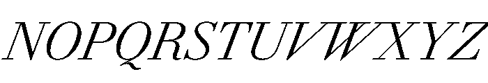 AmazoniaItalicVAR CondensedLightItalic Instance Font UPPERCASE