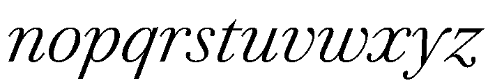 AmazoniaItalicVAR CondensedLightItalic Instance Font LOWERCASE