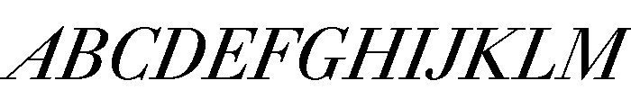 AmazoniaItalicVAR CondensedMediumItalic Instance Font UPPERCASE