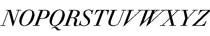 AmazoniaItalicVAR CondensedMediumItalic Instance Font UPPERCASE