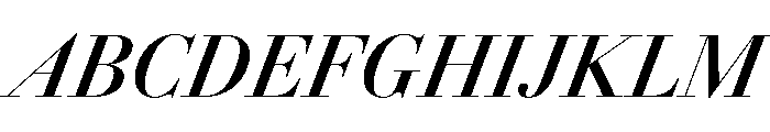AmazoniaItalicVAR CondensedSemiBoldContrastItalic Instance Font UPPERCASE