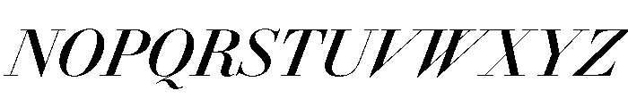 AmazoniaItalicVAR CondensedSemiBoldContrastItalic Instance Font UPPERCASE