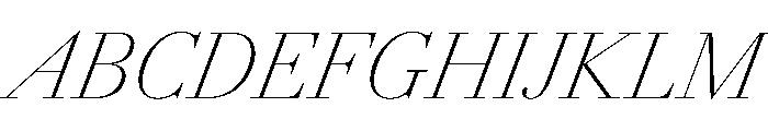 AmazoniaItalicVAR CondensedThinContrastItalic Instance Font UPPERCASE