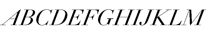 AmazoniaItalicVAR ContrastItalic Instance Font UPPERCASE